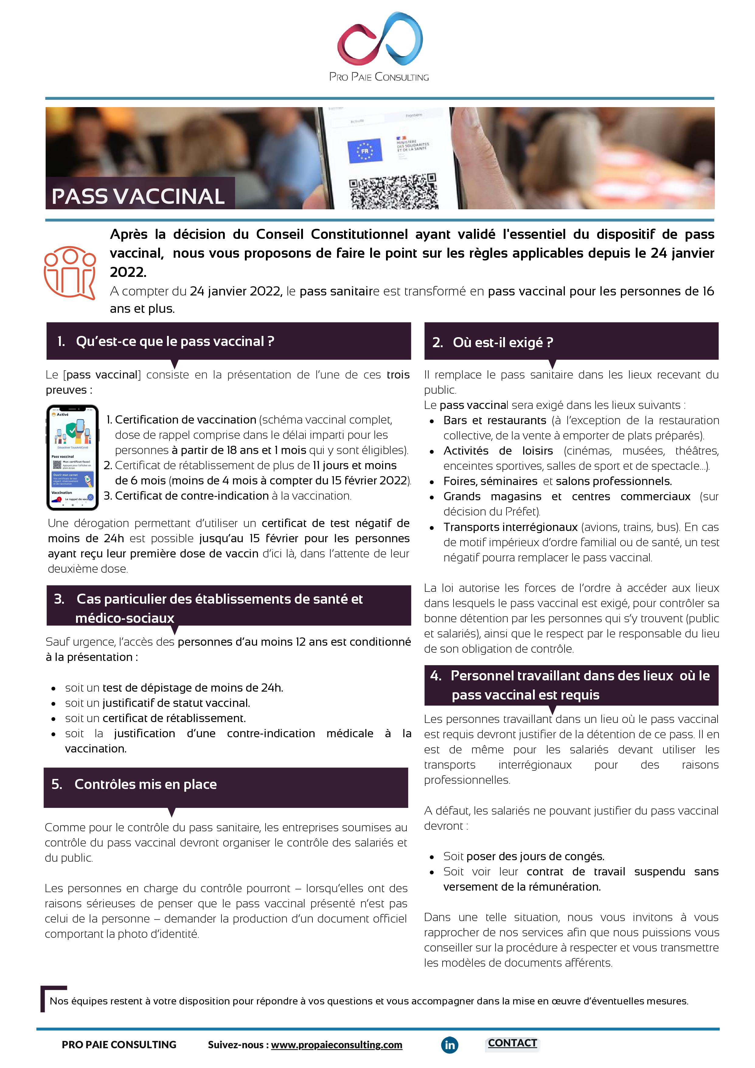 pass vaccinal pro paie consulting
